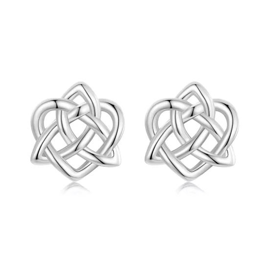 PANDORA Style Celtic Knot Earrings - BSE958