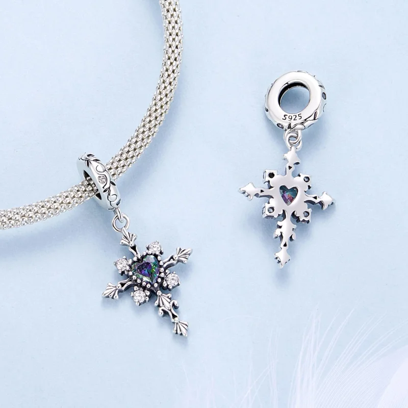 (image for) PANDORA Style Cross Dangle - BSC970 - View 4