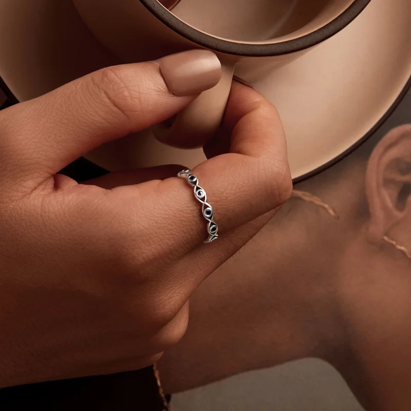 (image for) PANDORA Style Devil's Eye Ring - BSR212 - View 3