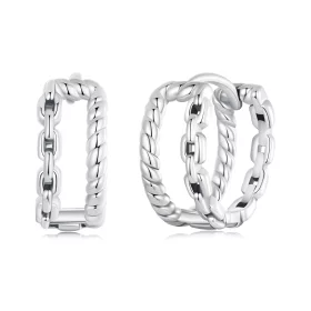 PANDORA Style Double Layer Ear Buckle Charm - SCE1702