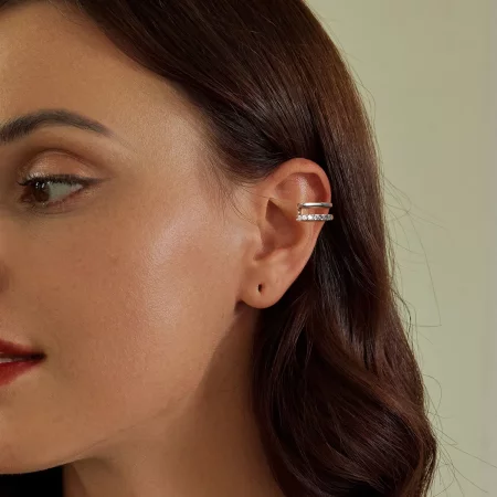 PANDORA Style Double Layer Ear Cuff - BSE964