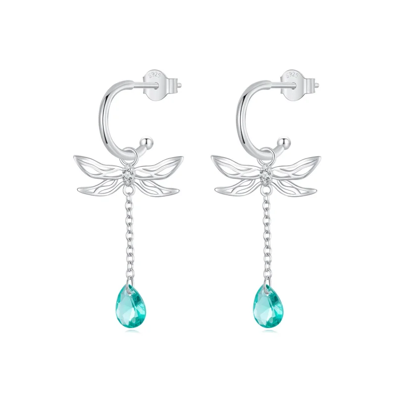 (image for) PANDORA Style Dragonfly Tassel Stud Earrings - SCE1699 - Product Image