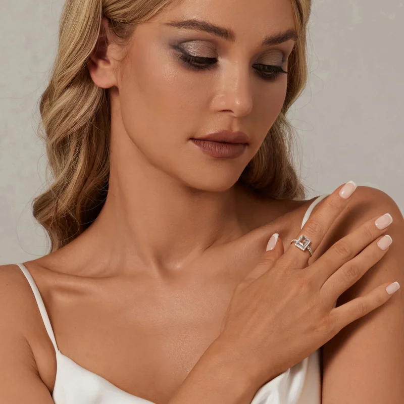 (image for) PANDORA Style Girls Large Center Stone Ring - SCR999 - View 4