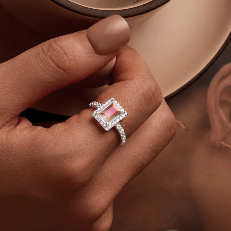 (image for) PANDORA Style Girls Large Center Stone Ring - SCR999 - View 7