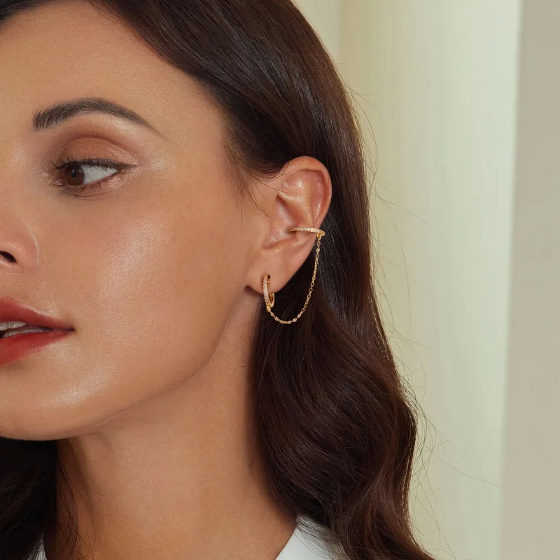 (image for) PANDORA Style Gold Plated Ear Cuffs - SCE1679-B - View 6