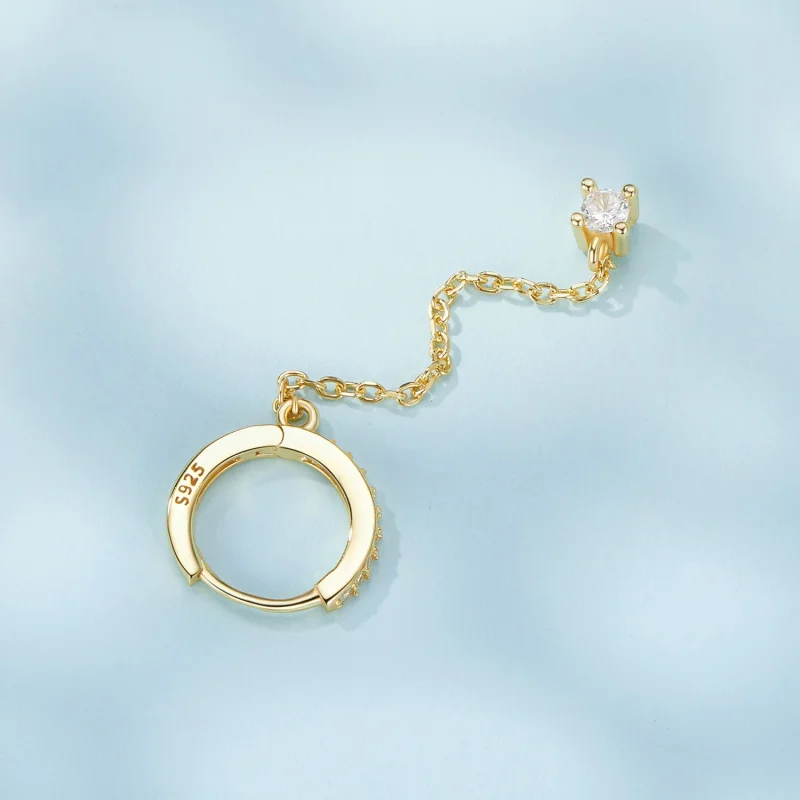 (image for) PANDORA Style Gold Plated Exquisite Earrings - SCE1678-B - View 4