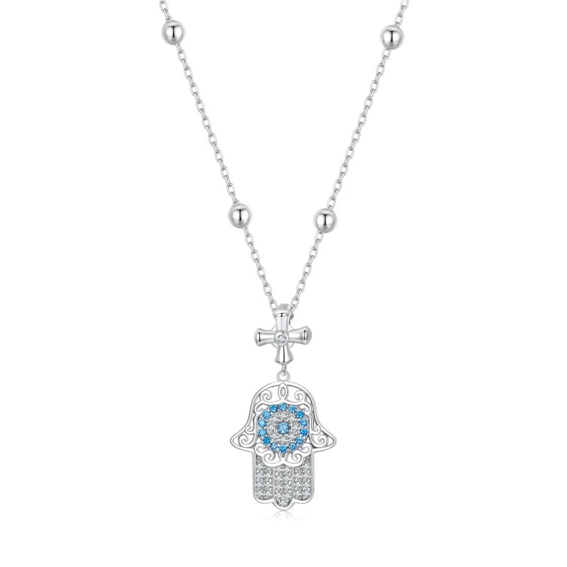 (image for) PANDORA Style Hand Of Fatima Necklace - BSN369 - Product Image