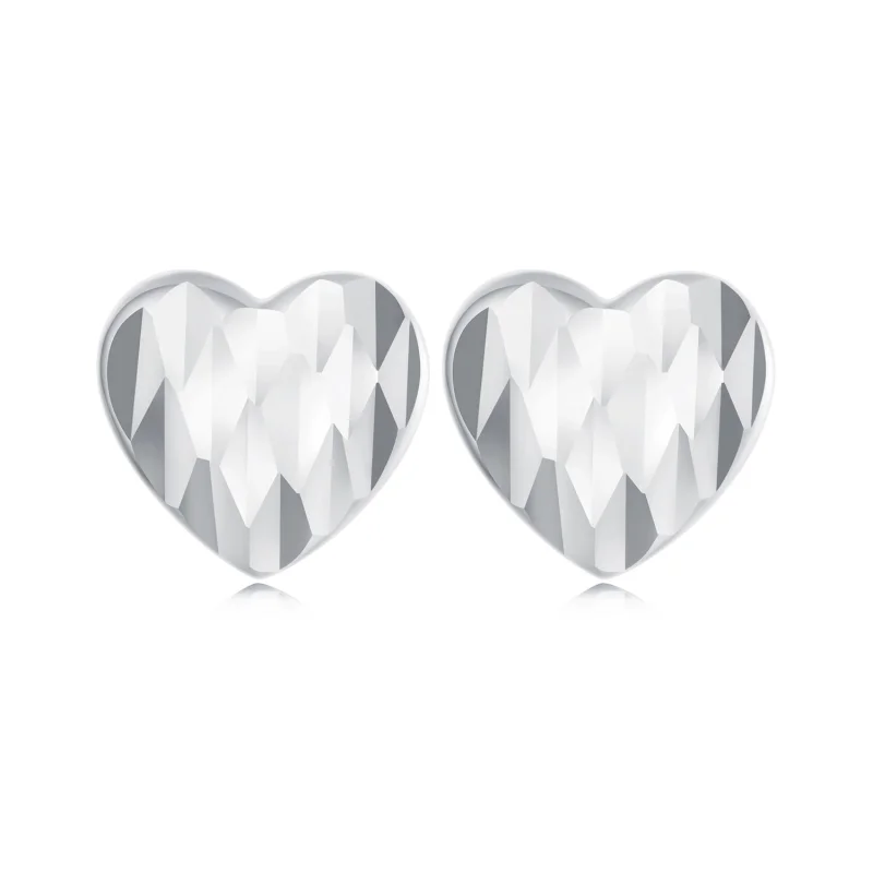 (image for) PANDORA Style Heart Shaped Flower Earrings - SCE1703 - Product Image