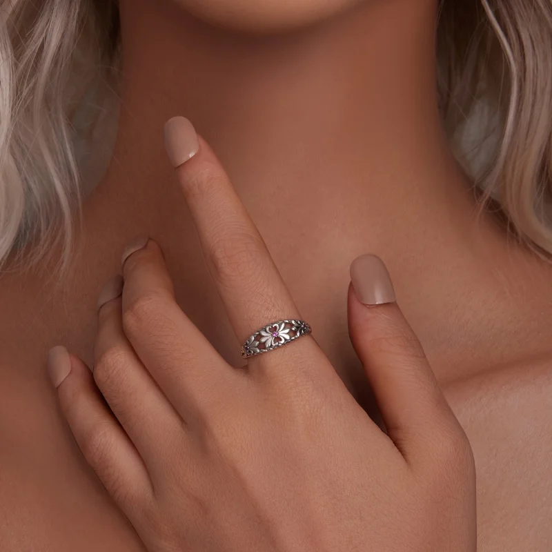 (image for) PANDORA Style Iris Vintage Ring - SCR998 - View 5