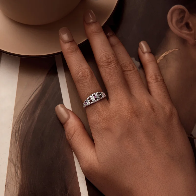 (image for) PANDORA Style Iris Vintage Ring - SCR998 - View 6