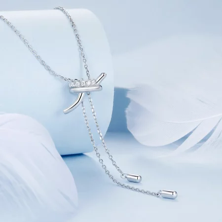 PANDORA Style Knot Pull Y Necklace - BSN370