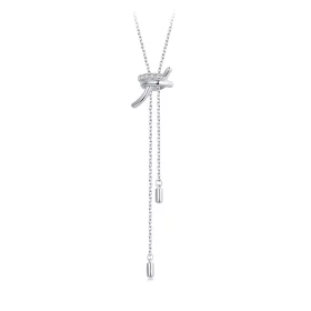 PANDORA Style Knot Pull Y Necklace - BSN370 PANDORA Style Knot Pull Y Necklace - BSN370