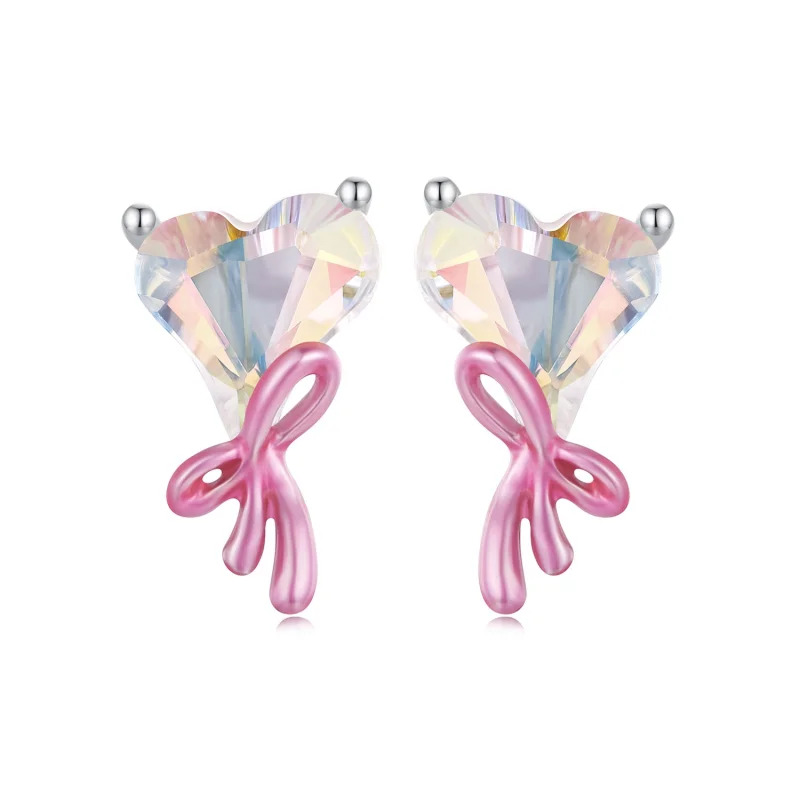 (image for) PANDORA Style Love Bow Earrings - SCE1696 - Product Image