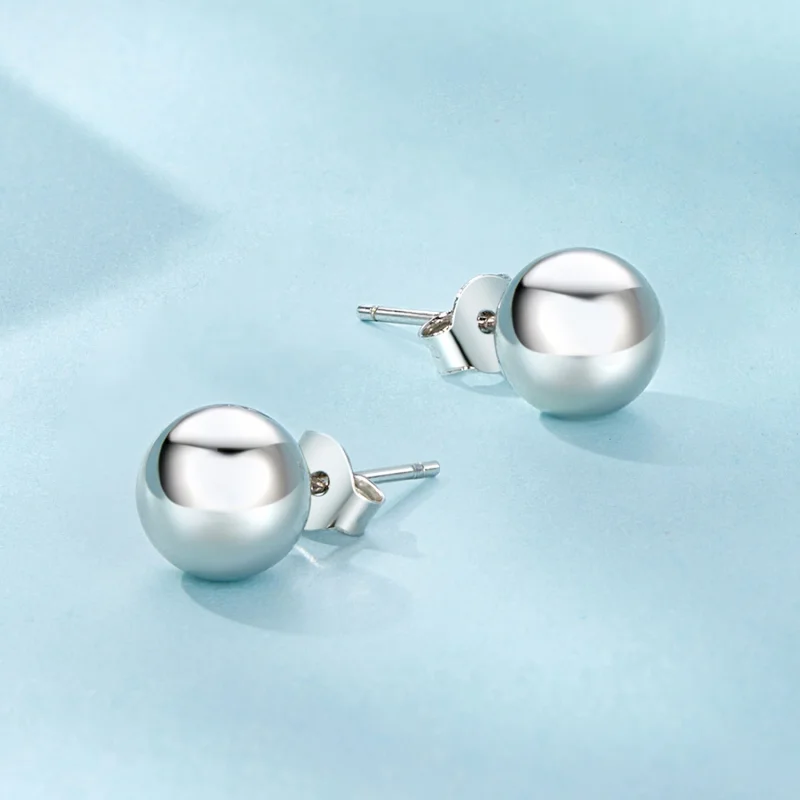 (image for) PANDORA Style Medium Ball Stud Earrings - SCE1725-M - View 3