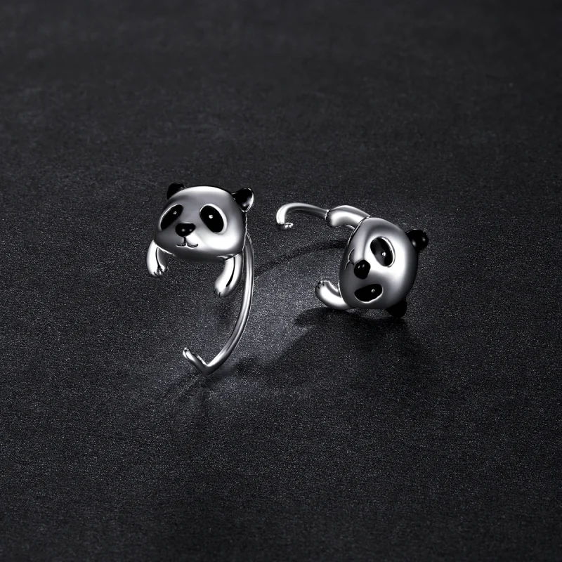 (image for) PANDORA Style Mini Panda Earrings - BSE568 - View 5