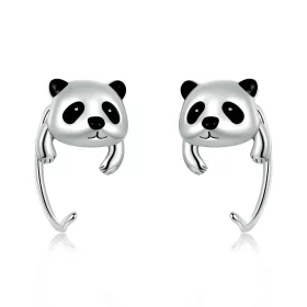 PANDORA Style Mini Panda Earrings - BSE568 PANDORA Style Mini Panda Earrings - BSE568
