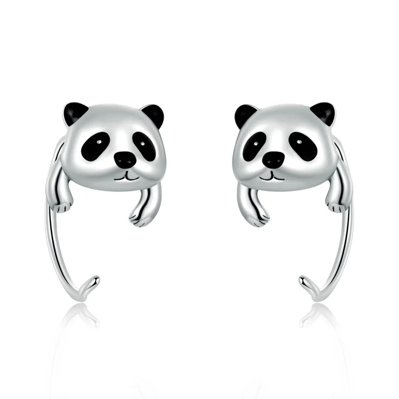 (image for) PANDORA Style Mini Panda Earrings - BSE568 - Product Image