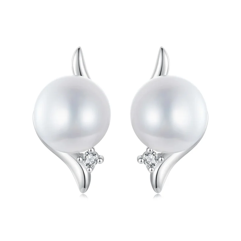 (image for) PANDORA Style Natural Pearl Earrings - BSE961 - Product Image