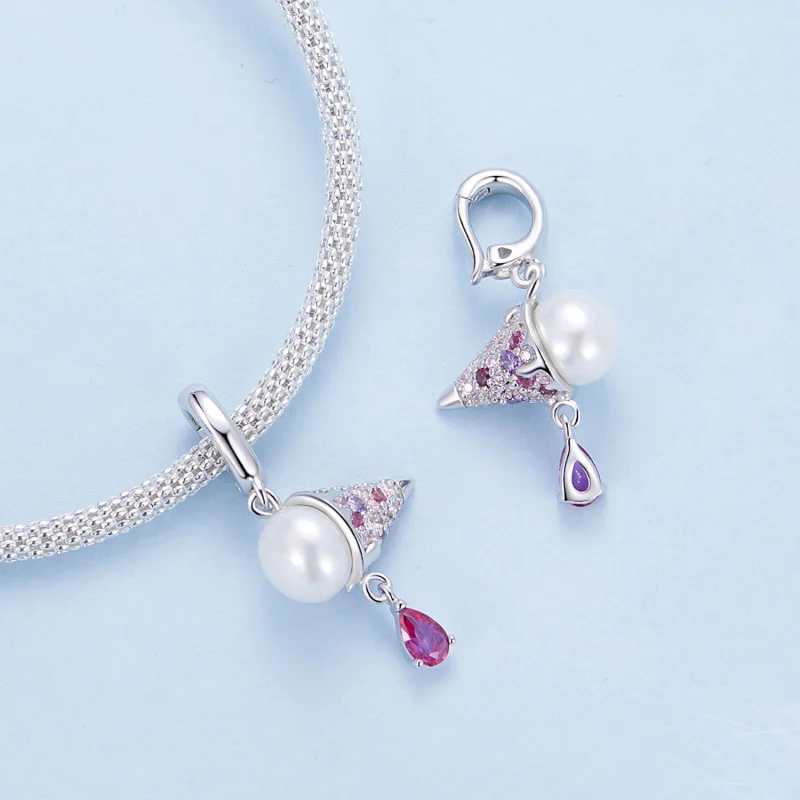 (image for) PANDORA Style Natural Pearl Ice Cream Dangle - BSC962 - View 4