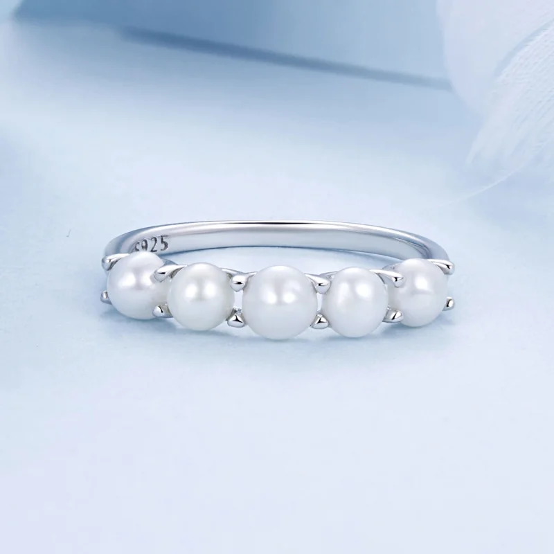 (image for) PANDORA Style Natural Pearl Ring - BSR510 - View 3