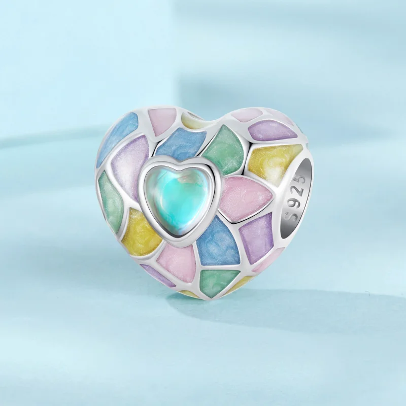 (image for) PANDORA Style Neon Hearts Charm - SCC2708 - View 2