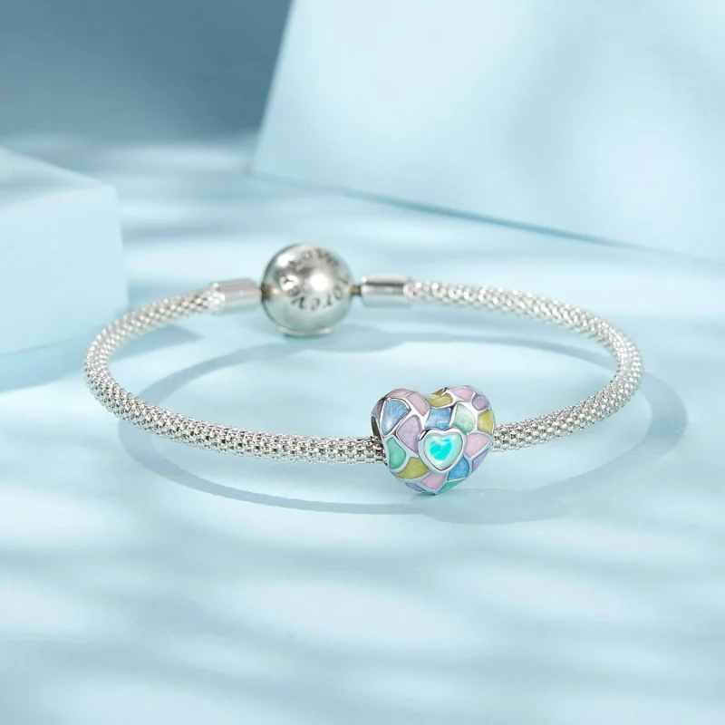 (image for) PANDORA Style Neon Hearts Charm - SCC2708 - View 5