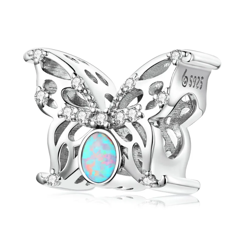 (image for) PANDORA Style Opal Butterfly Charm - BSC558 - Product Image