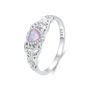 (image for) PANDORA Style Pink Opal Ring - BSR512