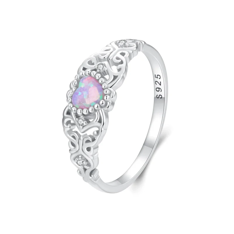 (image for) PANDORA Style Pink Opal Ring - BSR512 - Product Image