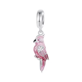 PANDORA Style Pink Parrot Charm - BSC971 PANDORA Style Pink Parrot Charm - BSC971
