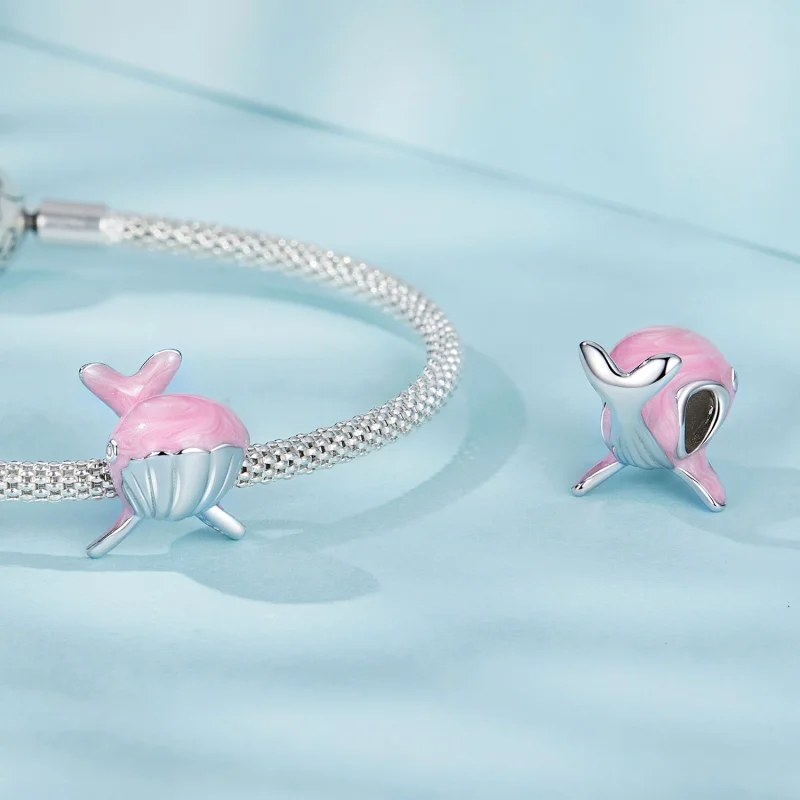 (image for) PANDORA Style Pink Whale Charm - SCC2707 - View 4