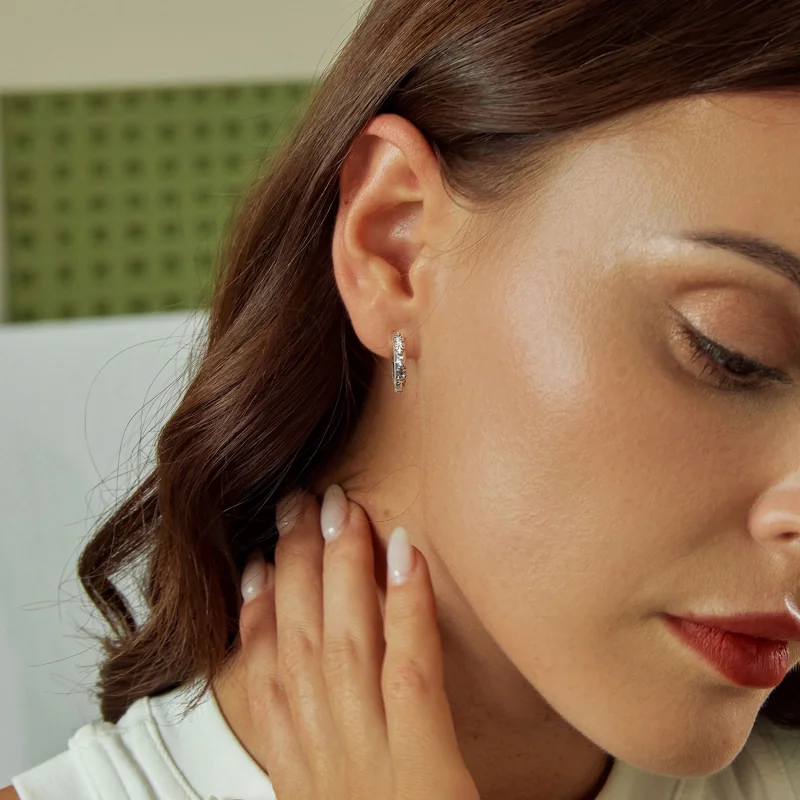 (image for) PANDORA Style Retro Pattern Earrings - SCE1701 - View 7