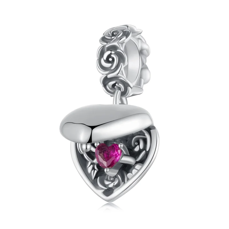 (image for) PANDORA Style Romantic Rose Proposal Box Dangle - SCC2701 - Product Image