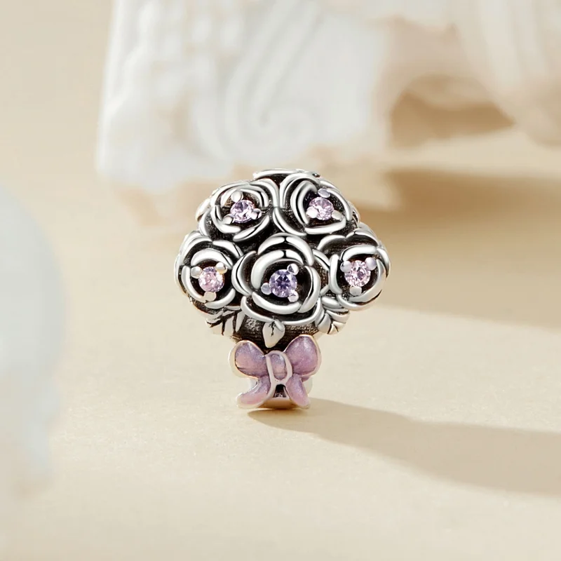 (image for) PANDORA Style Rose Bouquet Charm - SCC2704 - View 2