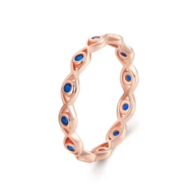 PANDORA Style Rose Gold Devil's Eye Ring - BSR212-C PANDORA Style Rose Gold Devil's Eye Ring - BSR212-C