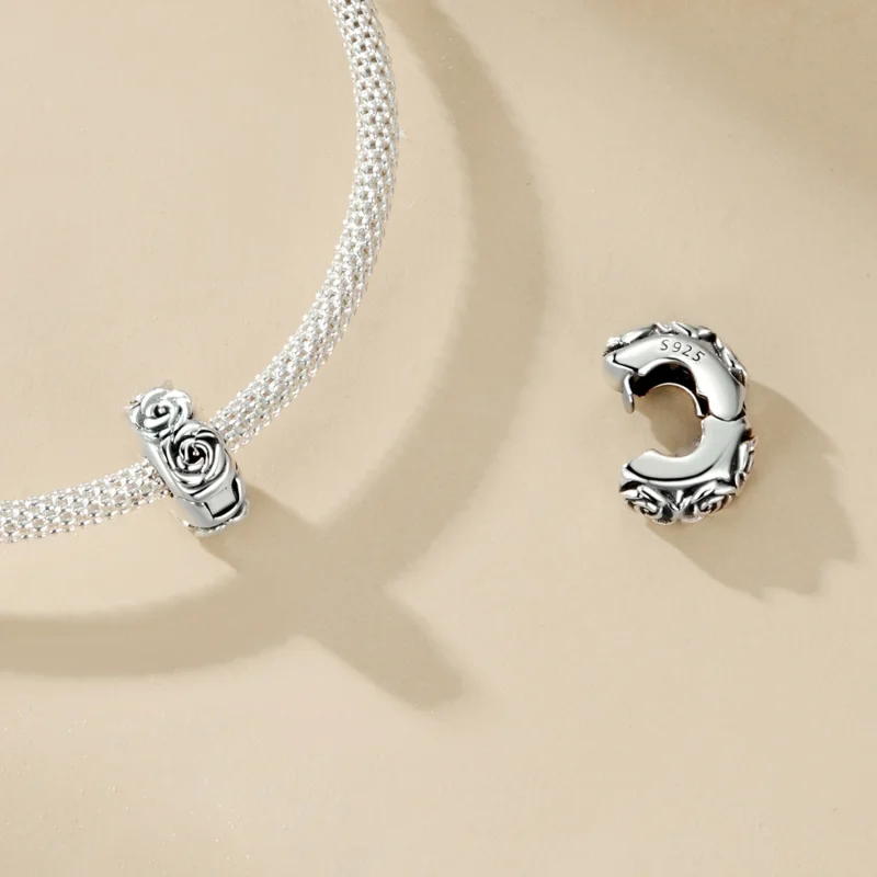 (image for) PANDORA Style Rose Positioning Buckle Charm - SCC2706 - View 4