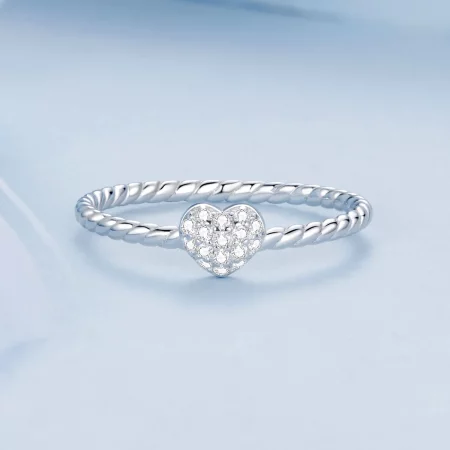 PANDORA Style Shining Heart Ring - BSR516
