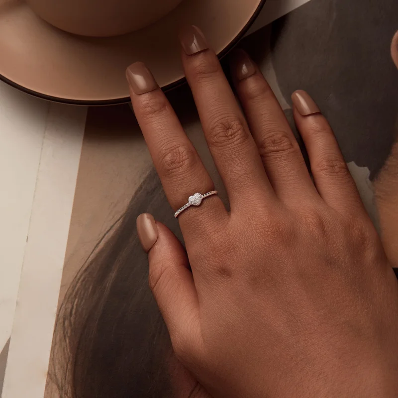 (image for) PANDORA Style Shining Heart Ring - BSR516 - View 6