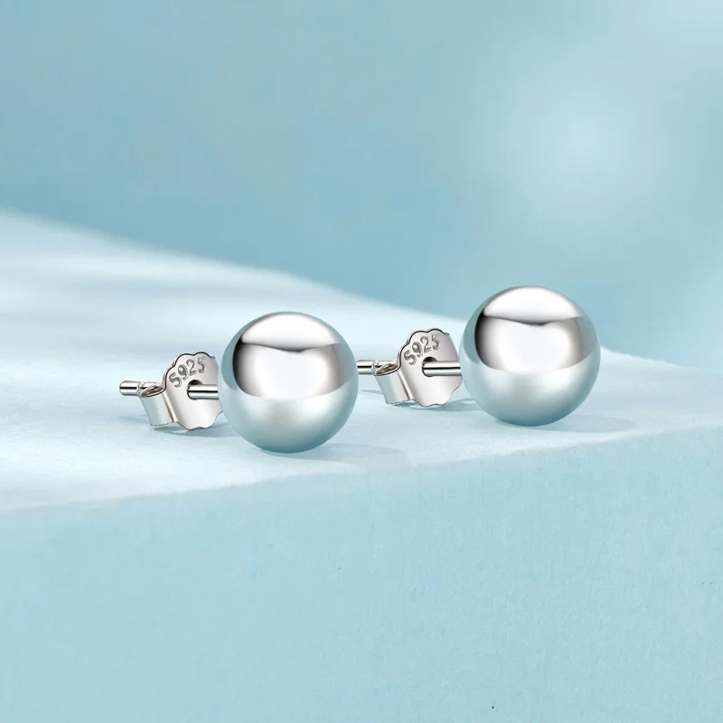 (image for) PANDORA Style Small Ball Shaped Earrings - SCE1725-S - View 2
