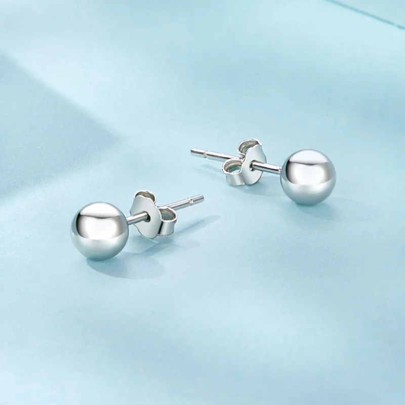 (image for) PANDORA Style Small Ball Shaped Earrings - SCE1725-S - View 3