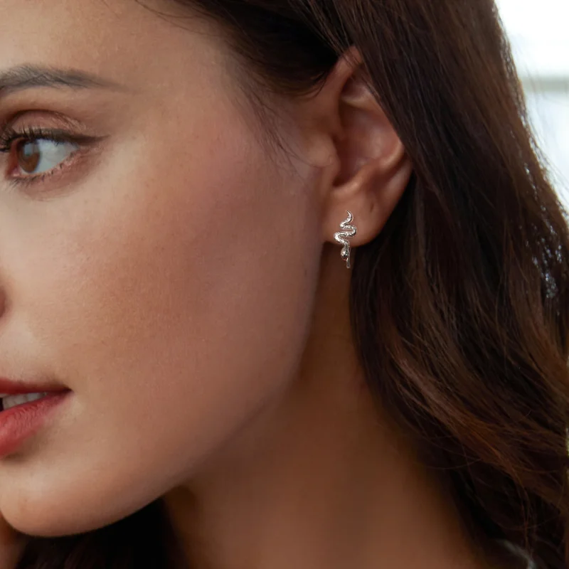 (image for) PANDORA Style Snake Ear Stud - SCE1700 - View 7