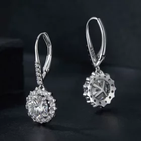 PANDORA Style Sparkling 1Ct Moissanite Earrings (Two Certificates) - MSE046 PANDORA Style Sparkling 1Ct Moissanite Earrings (Two Certificates) - MSE046