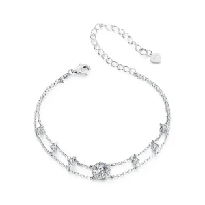 (image for) PANDORA Style Sparkling Double Moissanite Bracelet (One Certificate) - MSB013