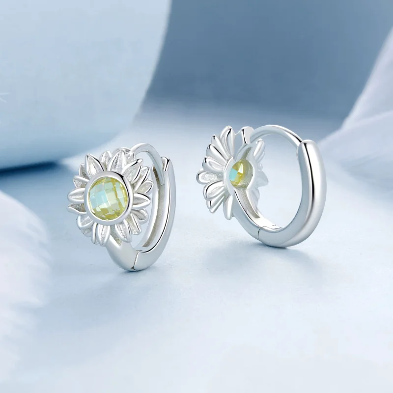 (image for) PANDORA Style Sunflower Earrings - BSE966 - View 3