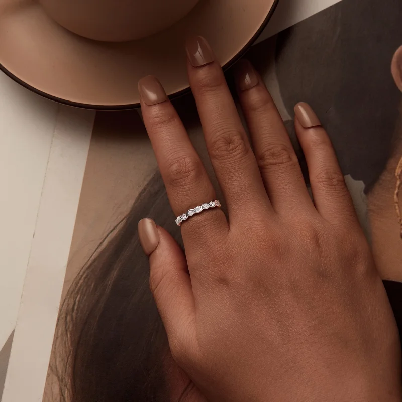 (image for) PANDORA Style Wave Ring - BSR515 - View 6