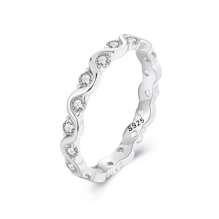 PANDORA Style Wave Ring - BSR515 PANDORA Style Wave Ring - BSR515