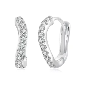 PANDORA Style Wavy Earrings - BSE959 PANDORA Style Wavy Earrings - BSE959