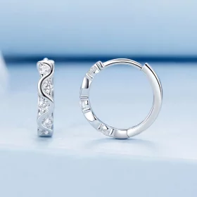 PANDORA Style Wavy Earrings - BSE963 PANDORA Style Wavy Earrings - BSE963