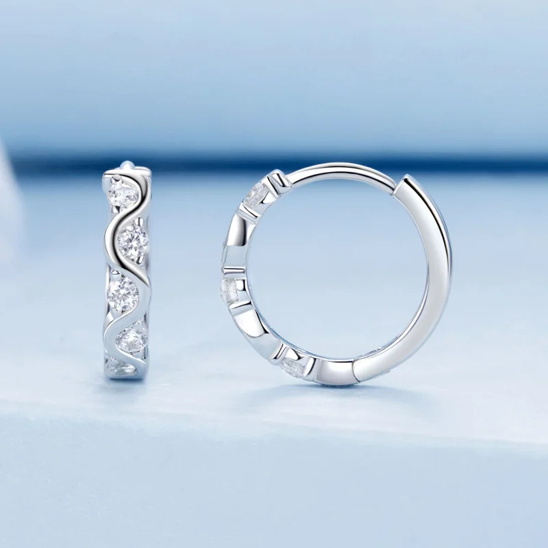 (image for) PANDORA Style Wavy Earrings - BSE963 - View 2