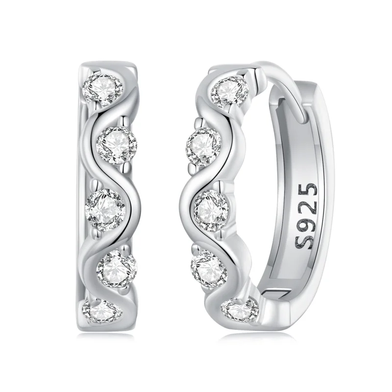 (image for) PANDORA Style Wavy Earrings - BSE963 - Product Image